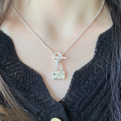 [Super Jewellery]CONSTANCE PEDANT SILVER NECKLACE