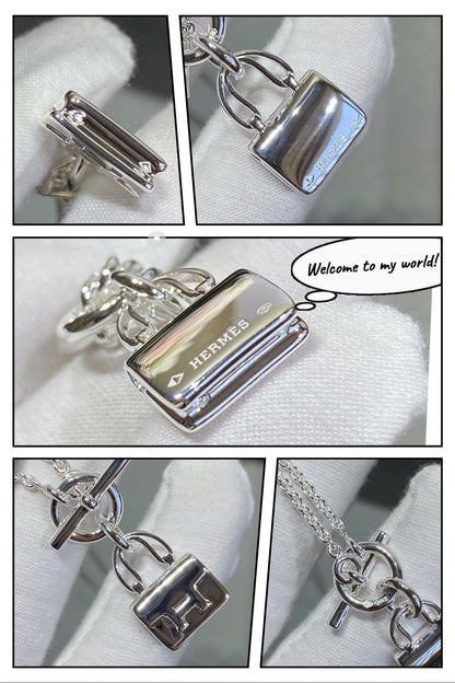 [Super Jewellery]CONSTANCE PEDANT SILVER NECKLACE