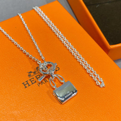 [Super Jewellery]CONSTANCE PEDANT SILVER NECKLACE