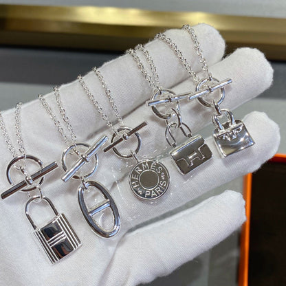 [Super Jewellery]CONSTANCE PEDANT SILVER NECKLACE