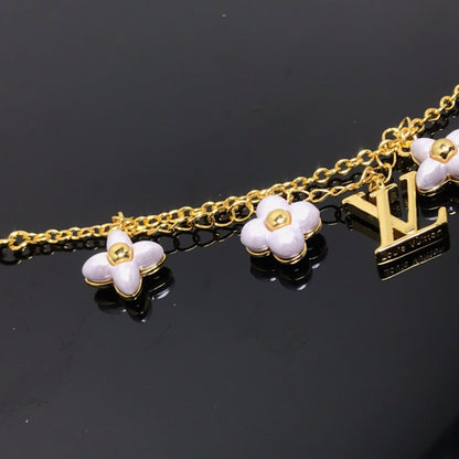 [Super Jewellery]LOGO 6 MOTIF STAR AND SUN GOLD BRACELET