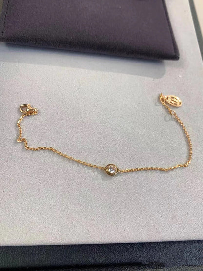 [Super Jewellery]DAMOUR DIAMOND LINK BRACELET