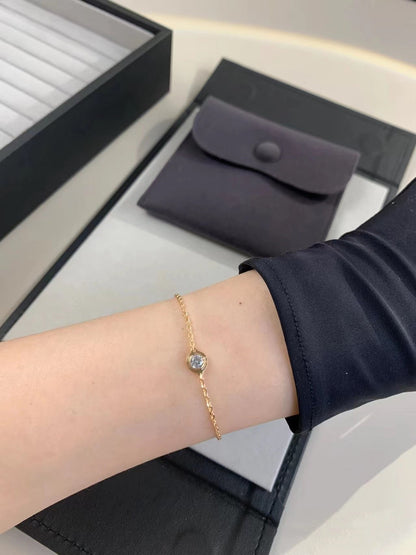 [Super Jewellery]DAMOUR DIAMOND LINK BRACELET