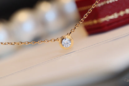 [Super Jewellery]DAMOUR DIAMOND NECKLACE