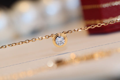 [Super Jewellery]DAMOUR DIAMOND NECKLACE