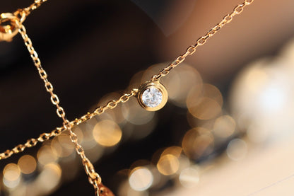 [Super Jewellery]DAMOUR DIAMOND NECKLACE