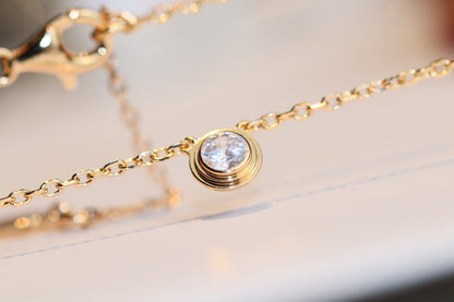 [Super Jewellery]DAMOUR DIAMOND NECKLACE