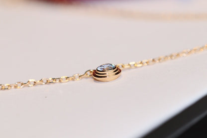 [Super Jewellery]DAMOUR DIAMOND NECKLACE
