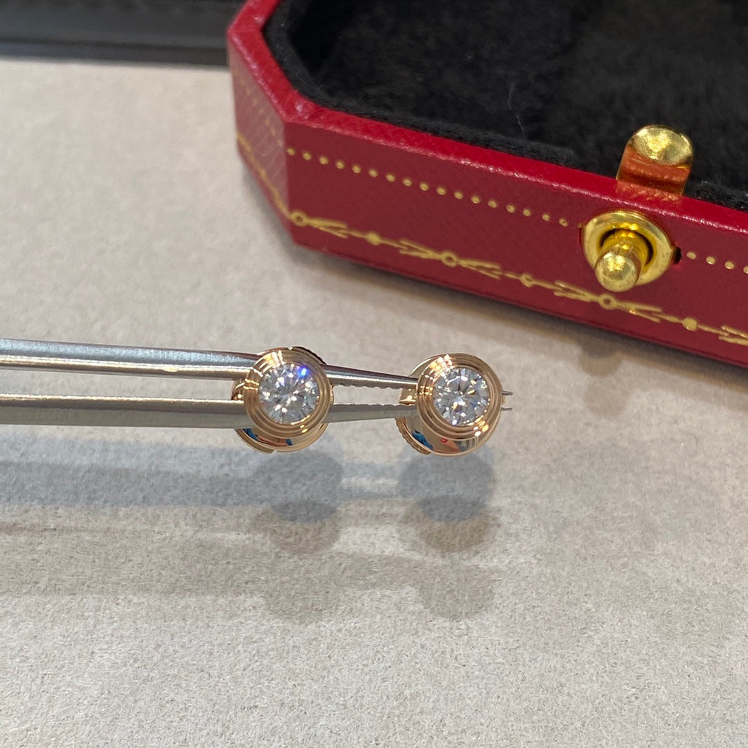 [Super Jewellery]DAMOUR DIAMOND EARRINGS