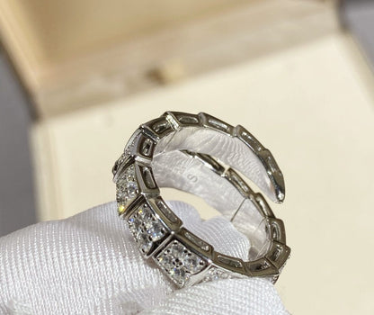 [Super]SERPENTI RING SILVER DIAMOND PAVED
