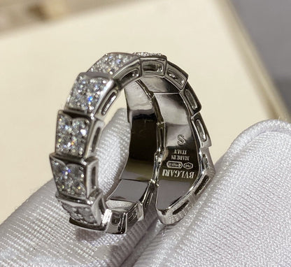 [Super]SERPENTI RING SILVER DIAMOND PAVED