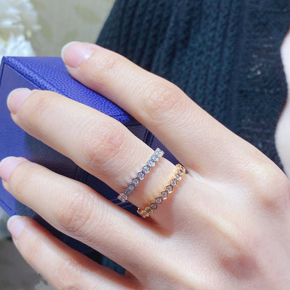 [Super Jewellery]BEE LOVE DIAMOND PAVED SMALL RING