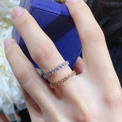 [Super Jewellery]BEE LOVE DIAMOND PAVED SMALL RING