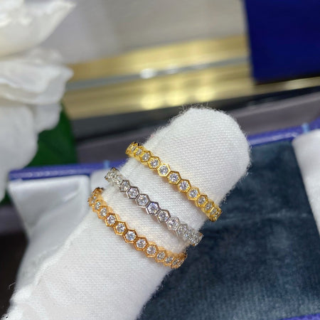 [Super Jewellery]BEE LOVE DIAMOND PAVED SMALL RING