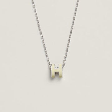 [Super CiCi ]HM CLIC GELBE EMAILLE GOLDHALSKETTE