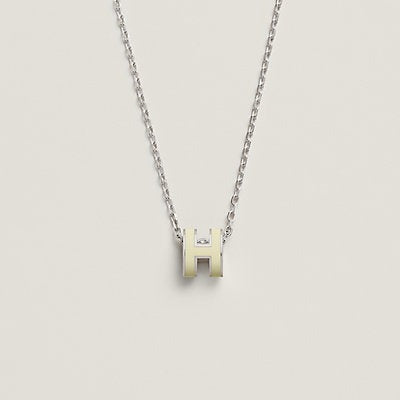 [Super Jewellery]HM CLIC YELLOW ENAMEL GOLD NECKLACE