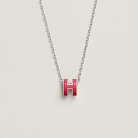 [Super Jewellery]H NECKLACE PINK