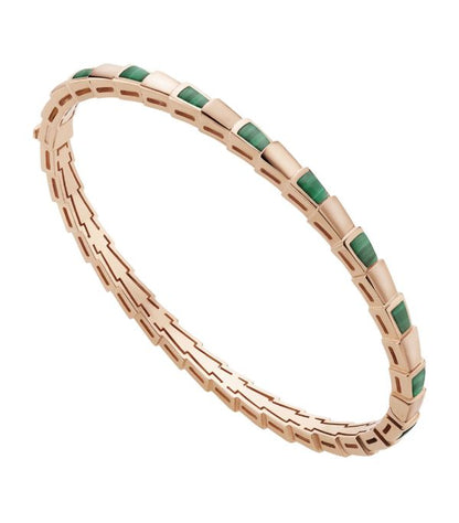 [Super]SERPENTI BRACELET PINK GOLD MALACHITE