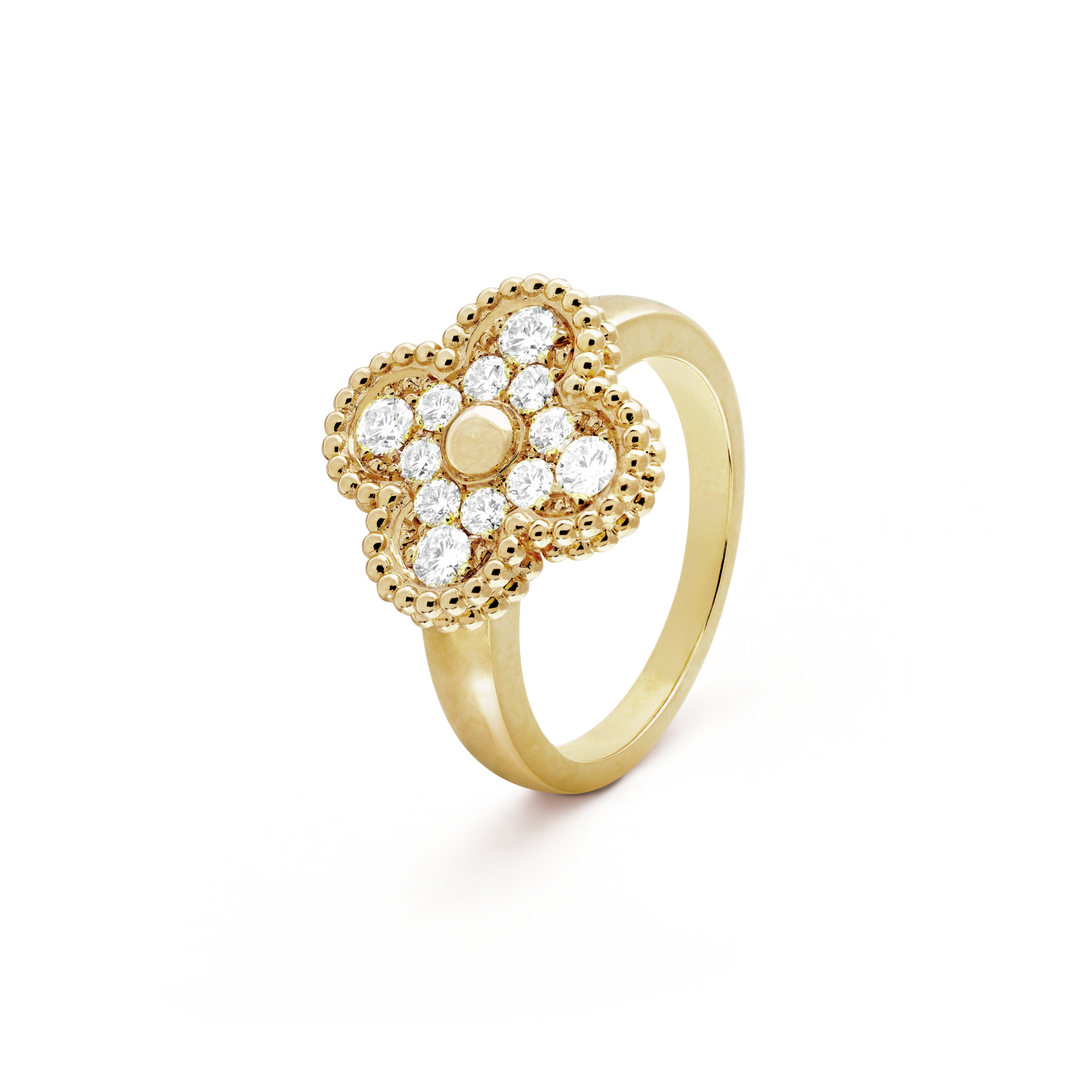 [Super Jewellery]CLOVER DIAMOND RING