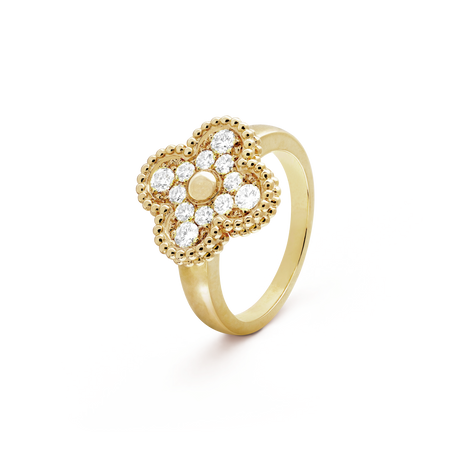 [Super Jewellery]CLOVER DIAMOND RING