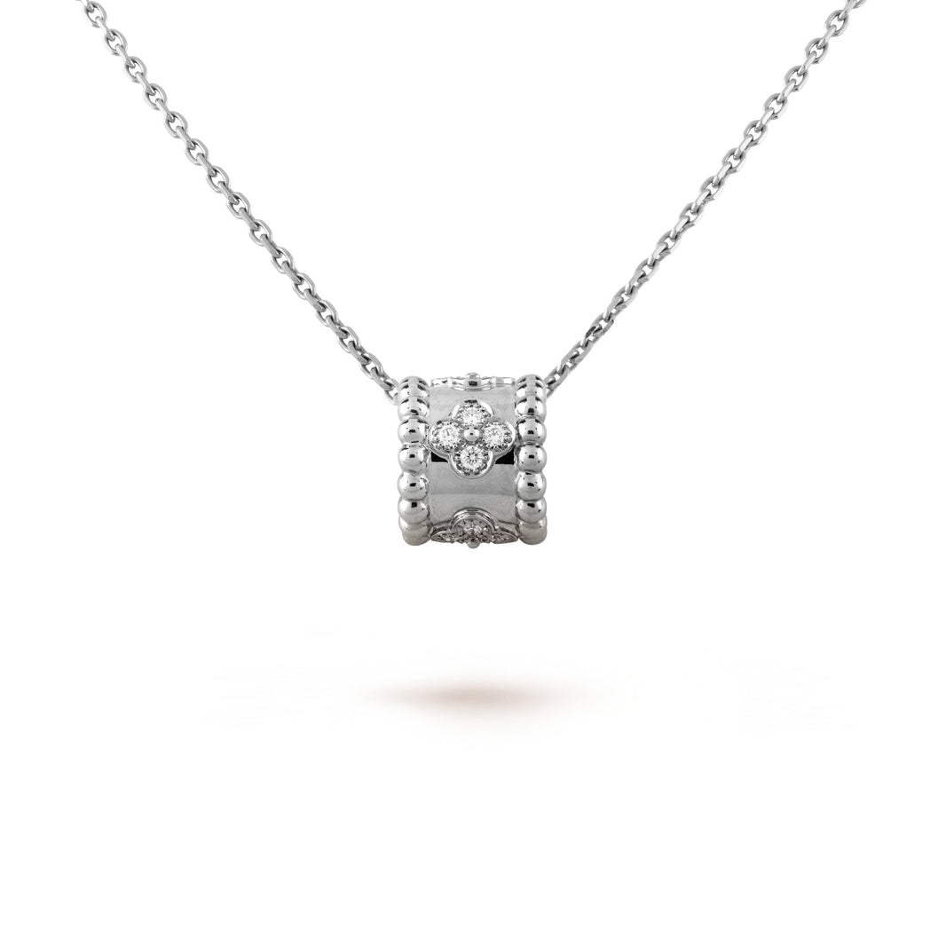[Super Jewellery]PERLEE PEDANT SIVLER DIAMOND NECKLACE