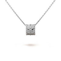 [Super Jewellery]PERLEE PEDANT SIVLER DIAMOND NECKLACE