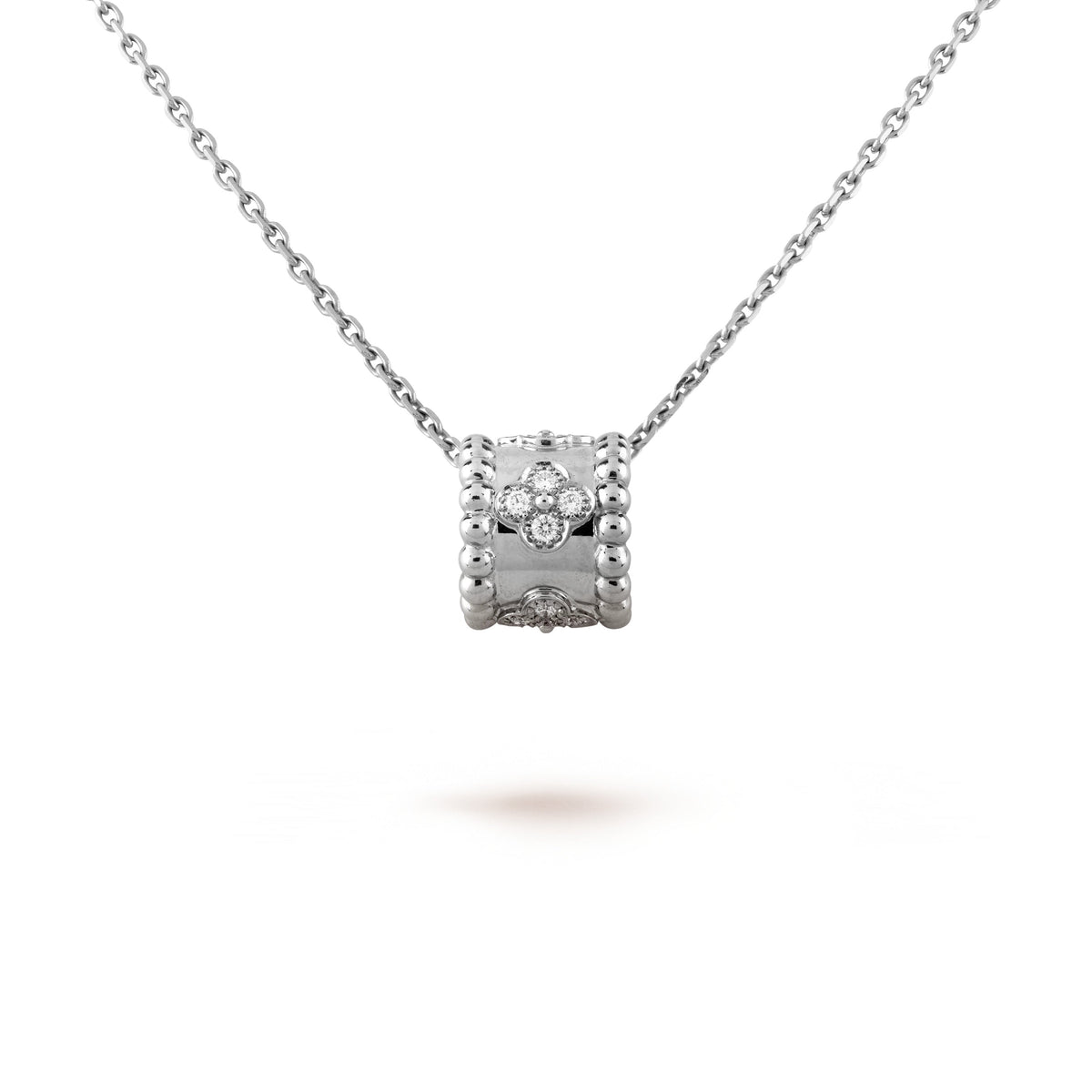 [Super CiCi ]PERLEE ANHÄNGER SILBER DIAMANT-HALSKETTE