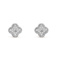 [Super Jewellery]CLOVER MINI DIAMOND STUD EARRINGS