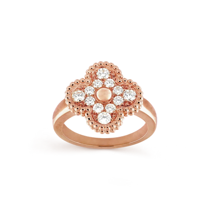 [Super Jewellery]CLOVER DIAMOND RING