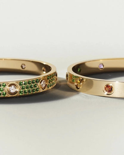 [Super Jewellery]Classic 6.1mm Love Bracelet 10-Diamond Full Pavé