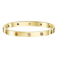 Classic 6.1mm Love Bracelet 10-Diamond Multicolor