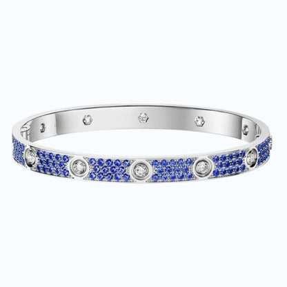 Classic 6.1mm Love Bracelet 10-Diamond Full Pavé