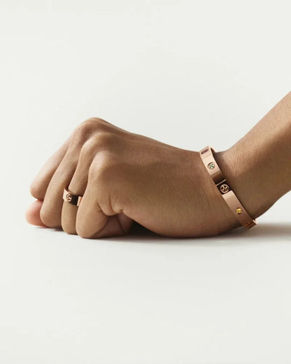 [Super Jewellery]Classic 6.1mm Love Bracelet 10-Diamond Full Pavé