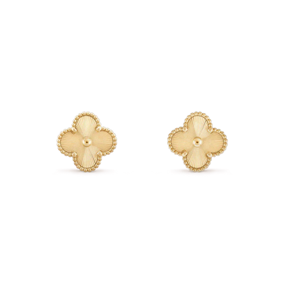 [Super Jewellery]CLOVER MINI 9.5MM LASER EARRINGS