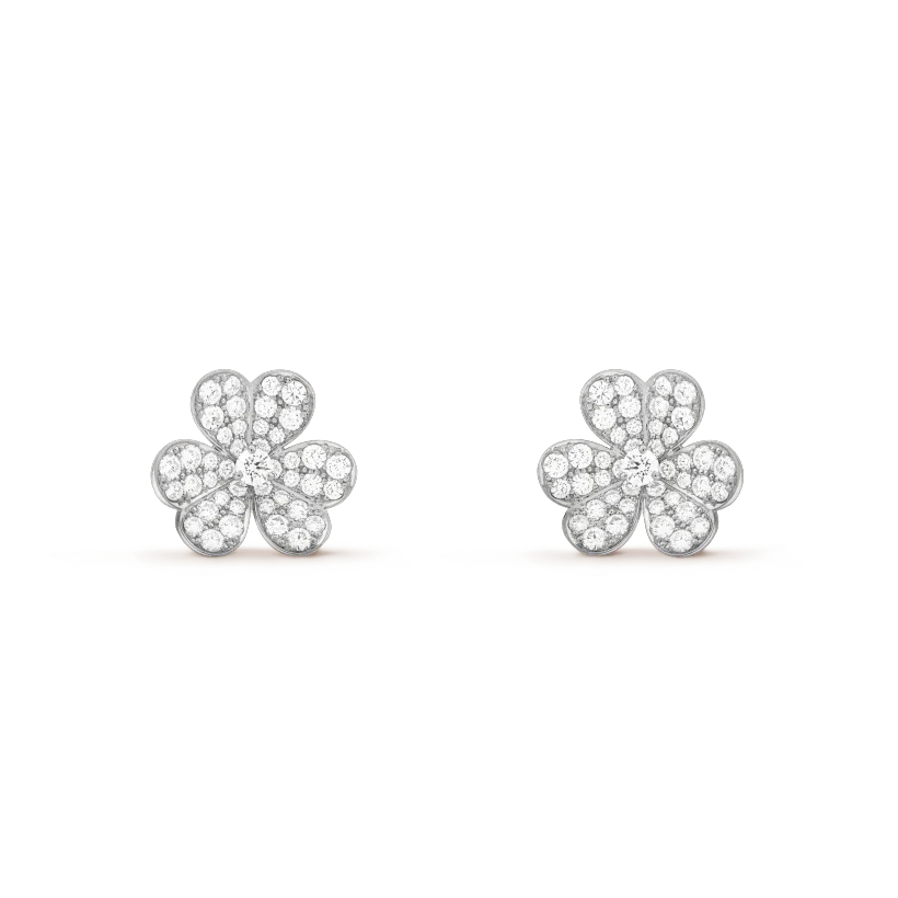 [Super Jewellery]CLOVER COMOS DIAMOND EARRINGS SILVER