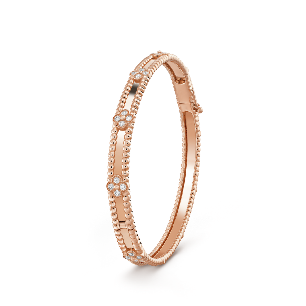 [Super Jewellery]CLOVER BRACELET 4MM DIAMONDS