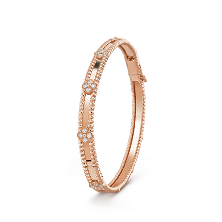 [Super Jewellery]CLOVER BRACELET 4MM DIAMONDS