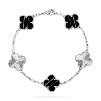 [Super Jewellery] CLOVER 5 MOTIF PULSAR STONE BRACELET COLLECTION