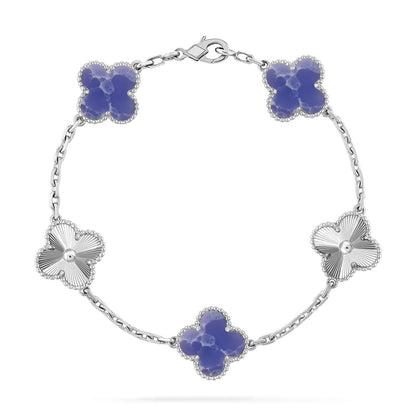 [Super Jewellery]CLOVER 5 MOTIF BLUE VEINS BRACELET COLLECTION