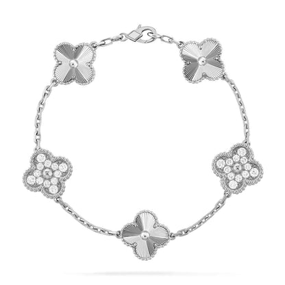 [Super Jewellery] CLOVER 5 MOTIF LASER BRACELET COLLECTION