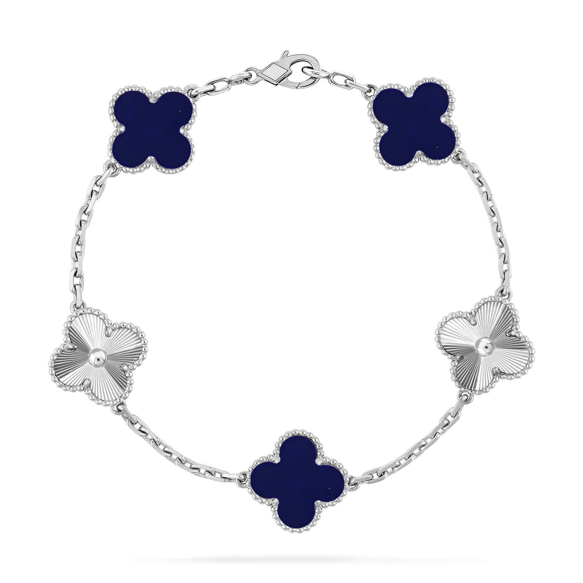 [Super CiCi ]CLOVER 5-MOTIV ARMBAND LAPISLAZULI KOLLEKTION