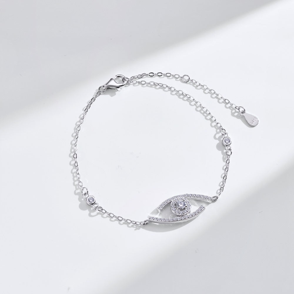 [Super CiCi] Lucky Eye Armband mit Diamant-Pavé-Besatz