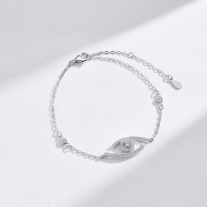 [Super Jewellery]Lucky Eye Pave-Set Diamond Bracelet