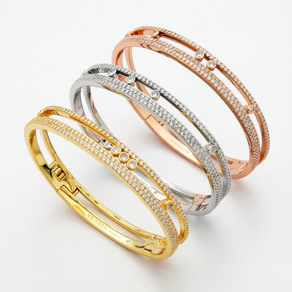 [Super Jewellery]Move Romane pavé bangle