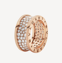 [Super]ZERO 1 WITH PAVED DIAMONDS ON THE SPIRAL RING