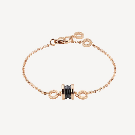 [Super]ZERO 1 SOFT PINK GOLD AND BLACK CERAMIC BRACELET