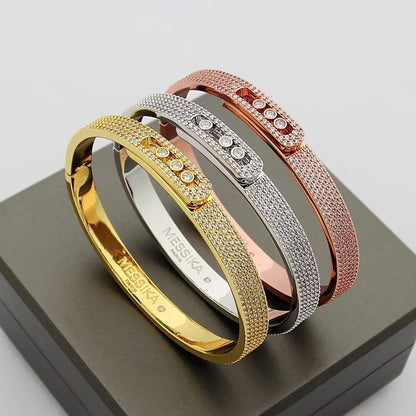 [Super Jewellery]Move Noa Full Pavé Diamond Bangle Bracelet