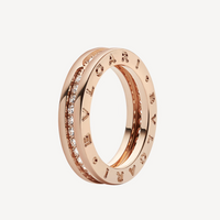 [Super]ZERO 1 ONE-BAND PAVED DIAMONDS ON THE SPIRAL RING
