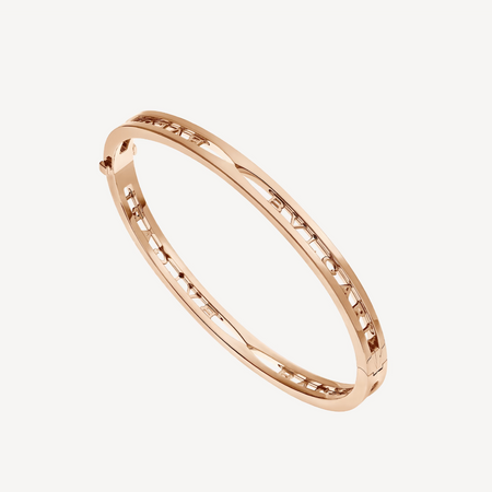 [Super]ZERO 1 SPIRAL LOGO PINK GOLD BRACELET