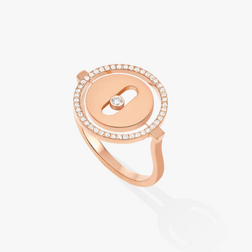 [Super CiCi]Lucky Move Rose Gold Diamond Ring